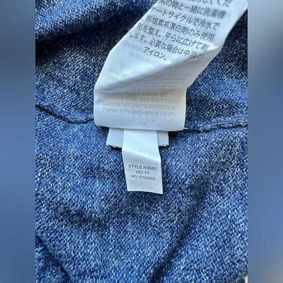 J. Crew 100% Cotton Crew Neck Pullover Sweater Size L Navy - Picture 2 of 7